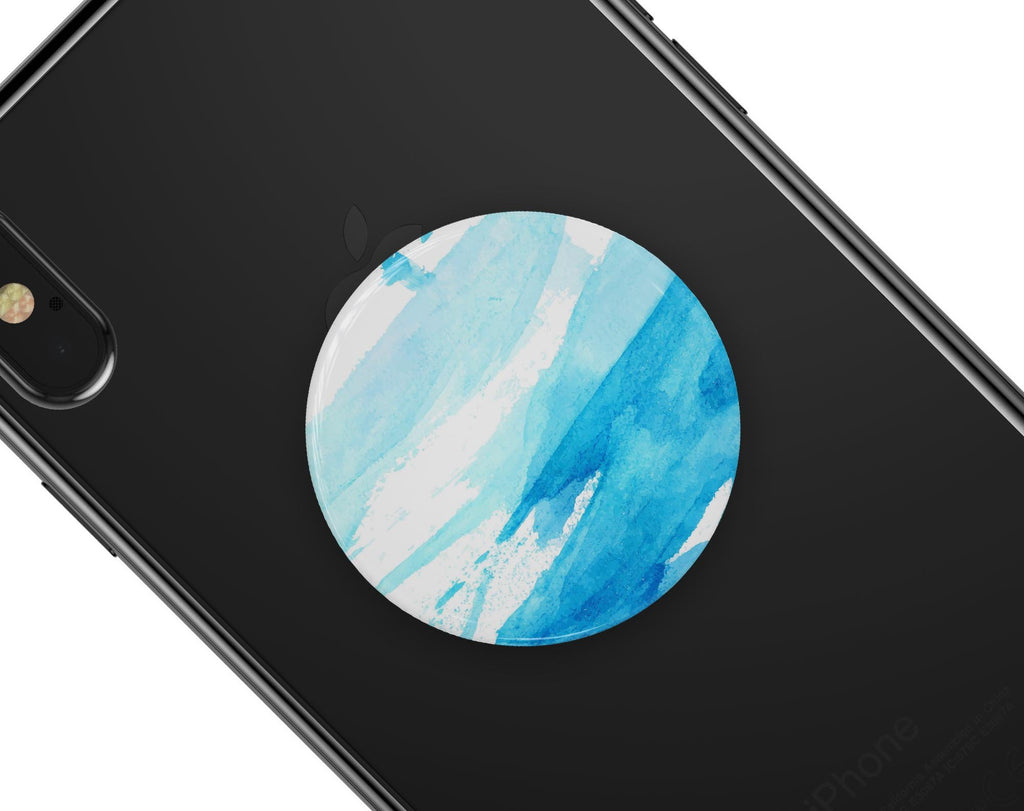 Abstract Blue Strokes - Skin Kit for PopSockets and other Smartphone