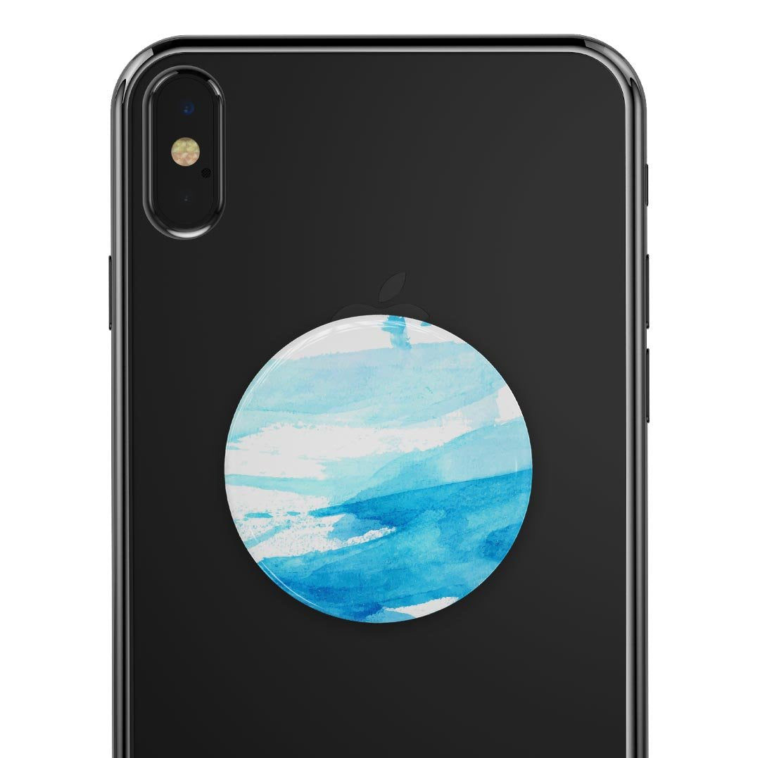 Abstract Blue Strokes - Skin Kit for PopSockets and other Smartphone