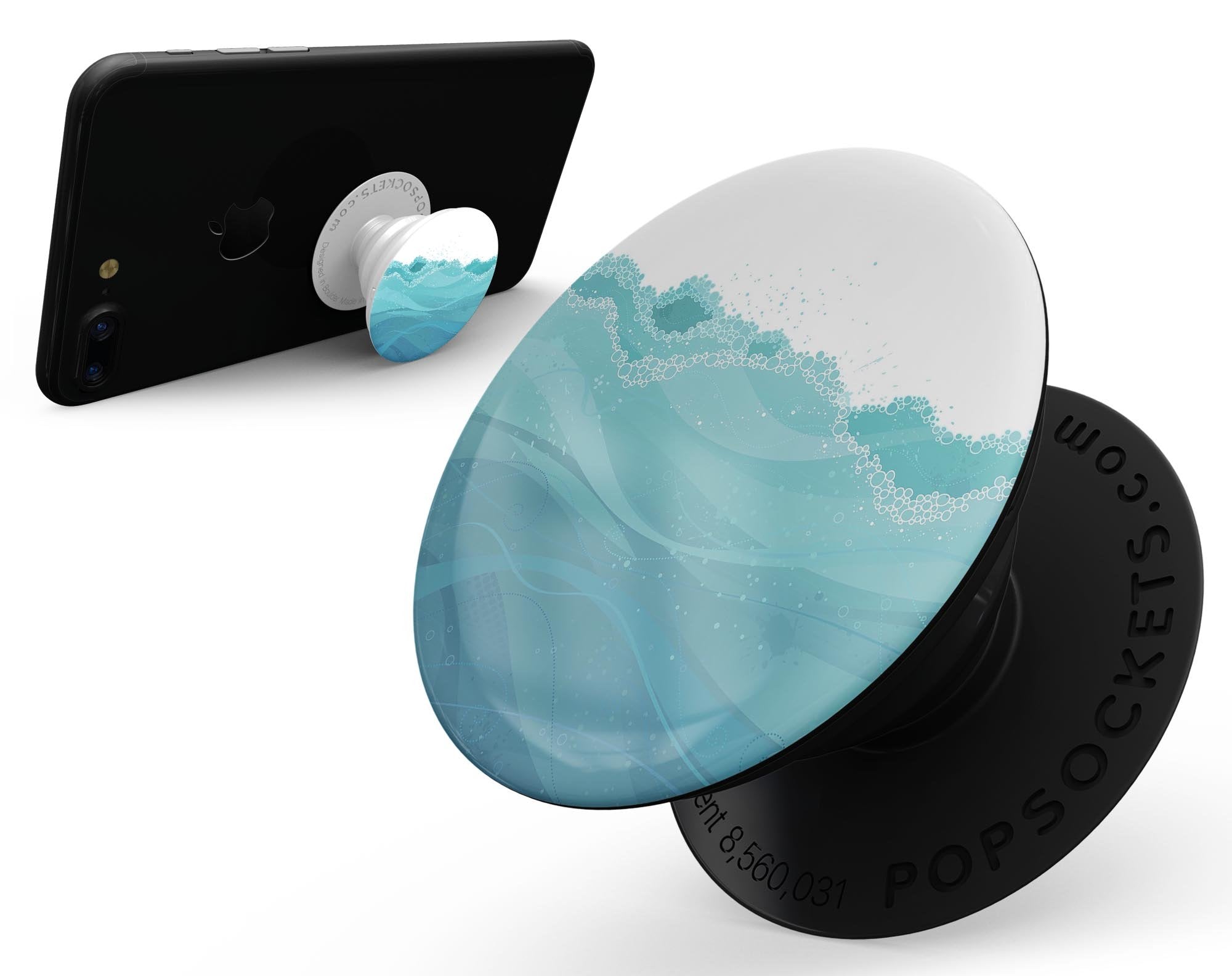 Abstract WaterWaves - Skin Kit for PopSockets and other Smartphone