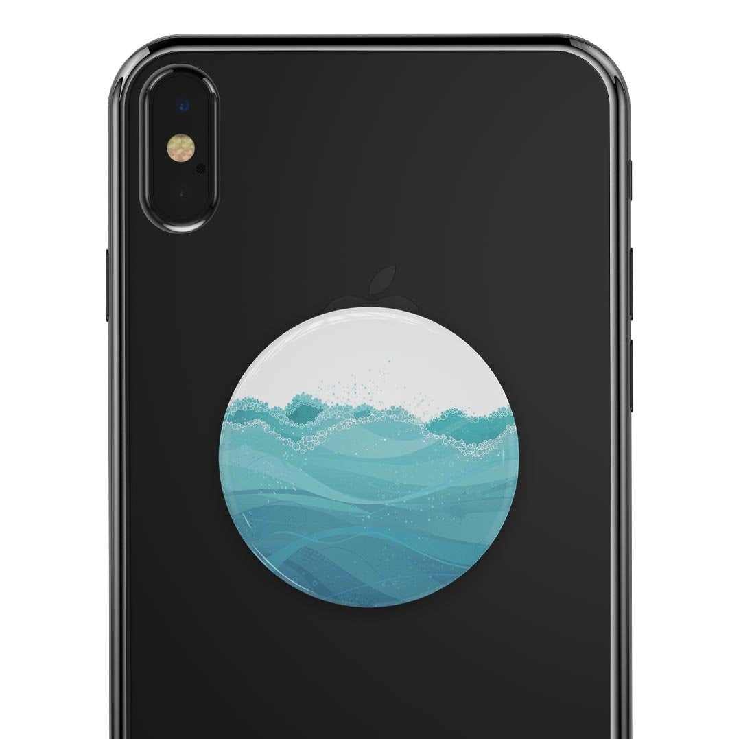 Abstract WaterWaves - Skin Kit for PopSockets and other Smartphone