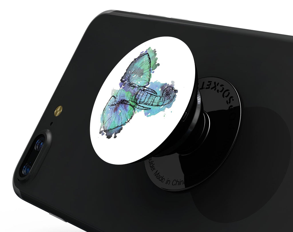 African Sketch Elephant - Skin Kit for PopSockets and other Smartphone
