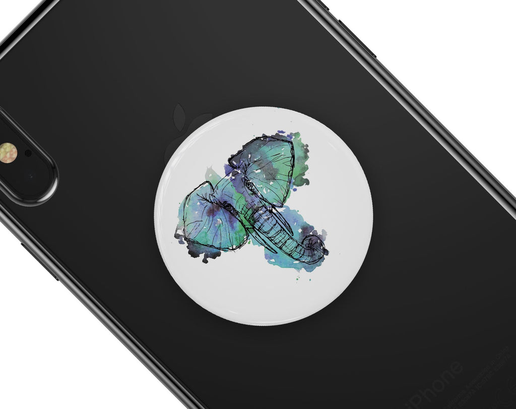 African Sketch Elephant - Skin Kit for PopSockets and other Smartphone