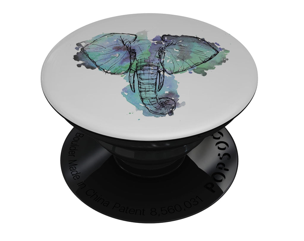 African Sketch Elephant - Skin Kit for PopSockets and other Smartphone