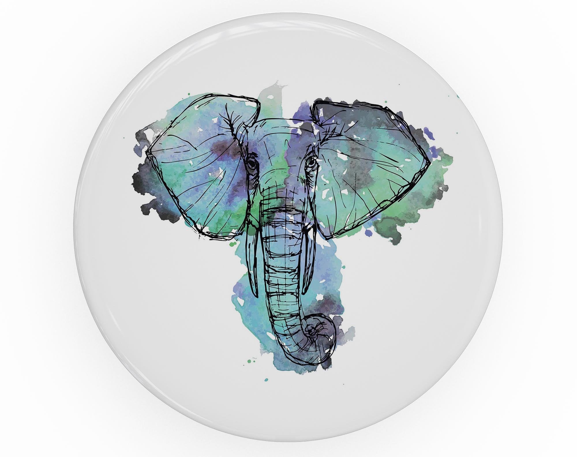African Sketch Elephant - Skin Kit for PopSockets and other Smartphone