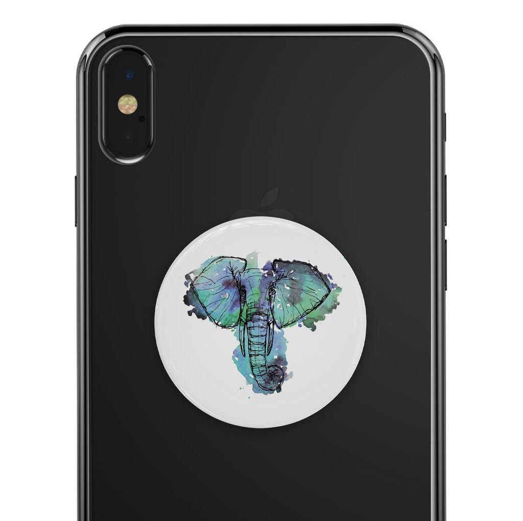 African Sketch Elephant - Skin Kit for PopSockets and other Smartphone
