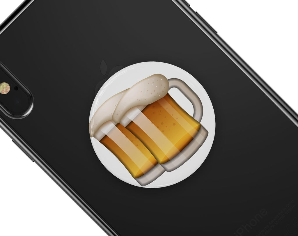 Beer Emoticon Emoji - Skin Kit for PopSockets and other Smartphone