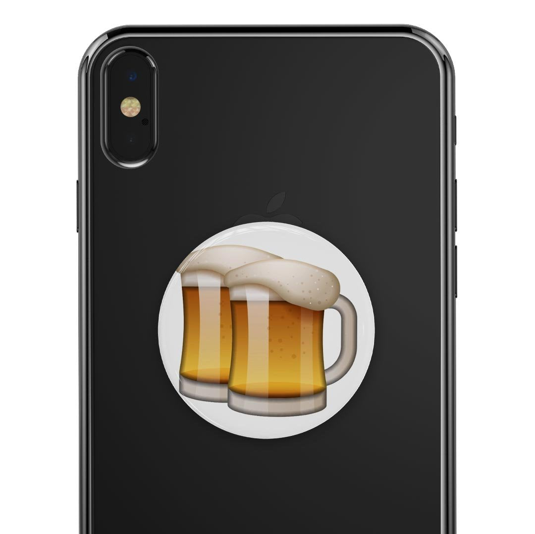Beer Emoticon Emoji - Skin Kit for PopSockets and other Smartphone