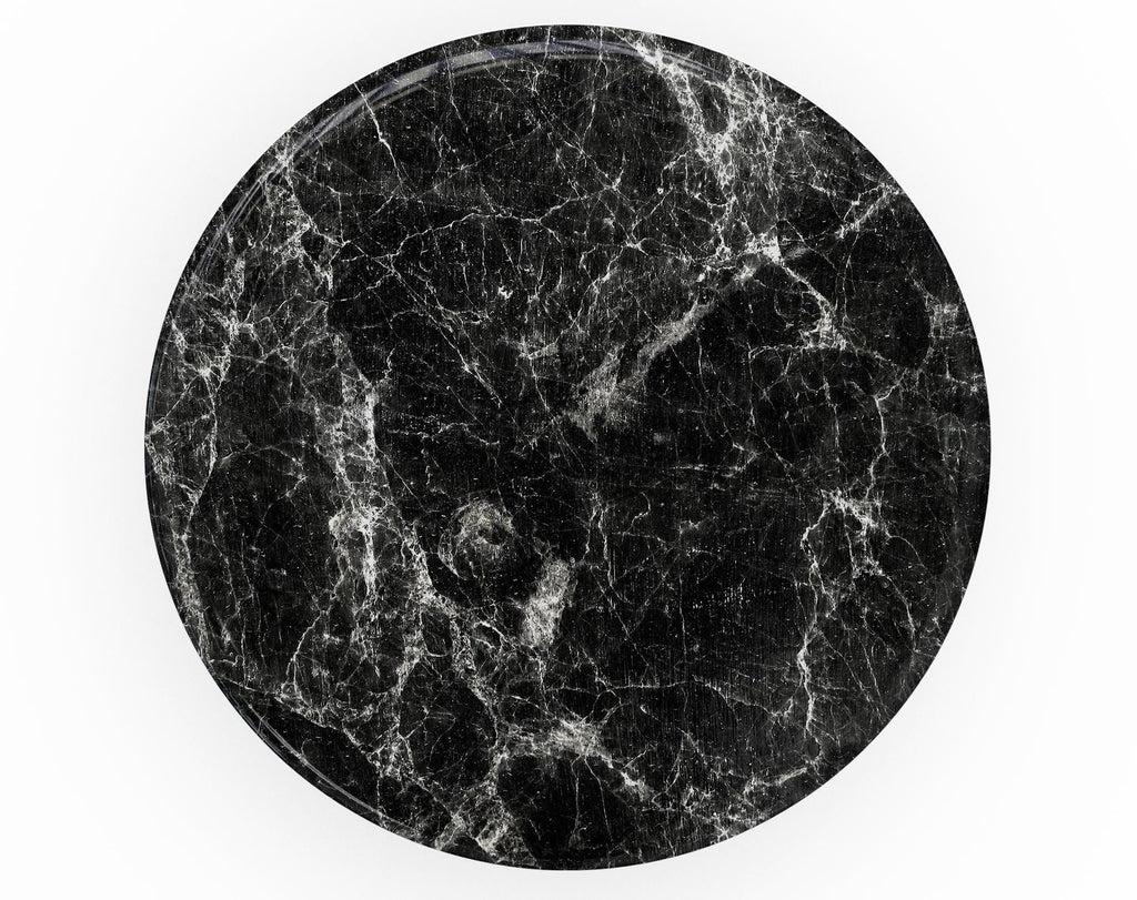 Black Scratched Marble - Skin Kit for PopSockets and other Smartphone