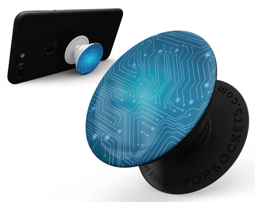 Blue Circuit Board V2 - Skin Kit for PopSockets and other Smartphone