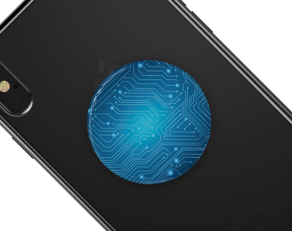 Blue Circuit Board V2 - Skin Kit for PopSockets and other Smartphone