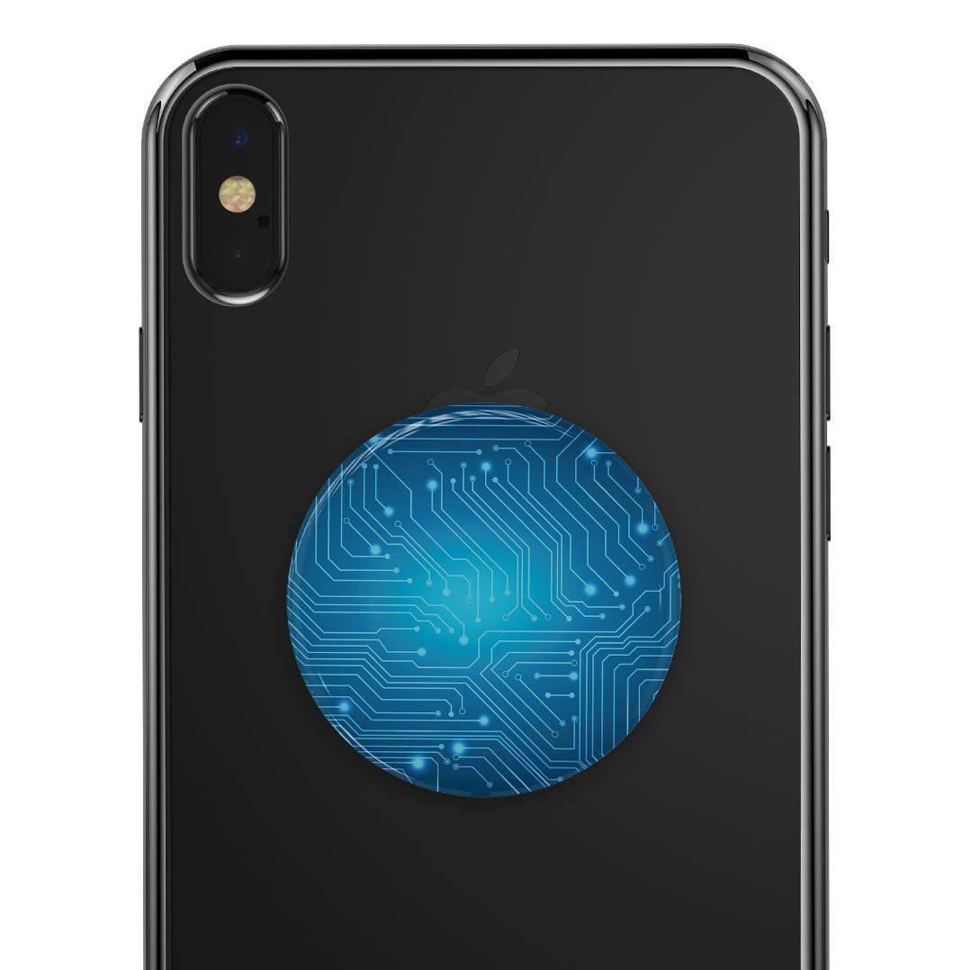 Blue Circuit Board V2 - Skin Kit for PopSockets and other Smartphone