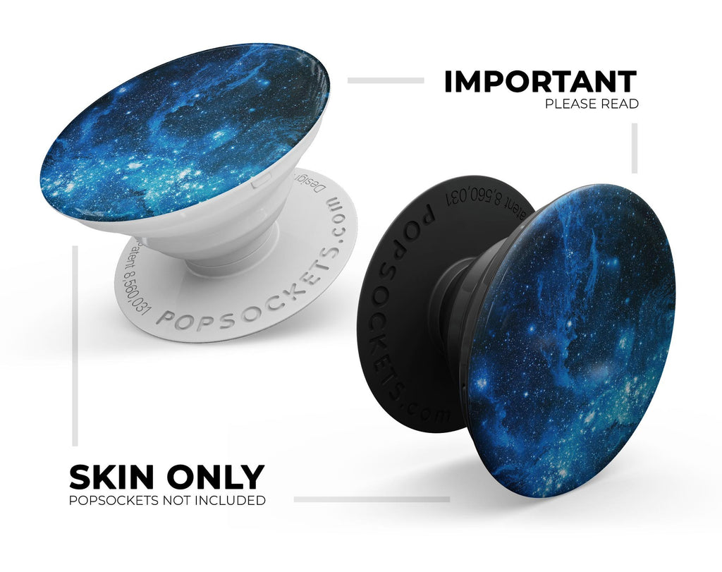 Blue Hue Nebula - Skin Kit for PopSockets and other Smartphone