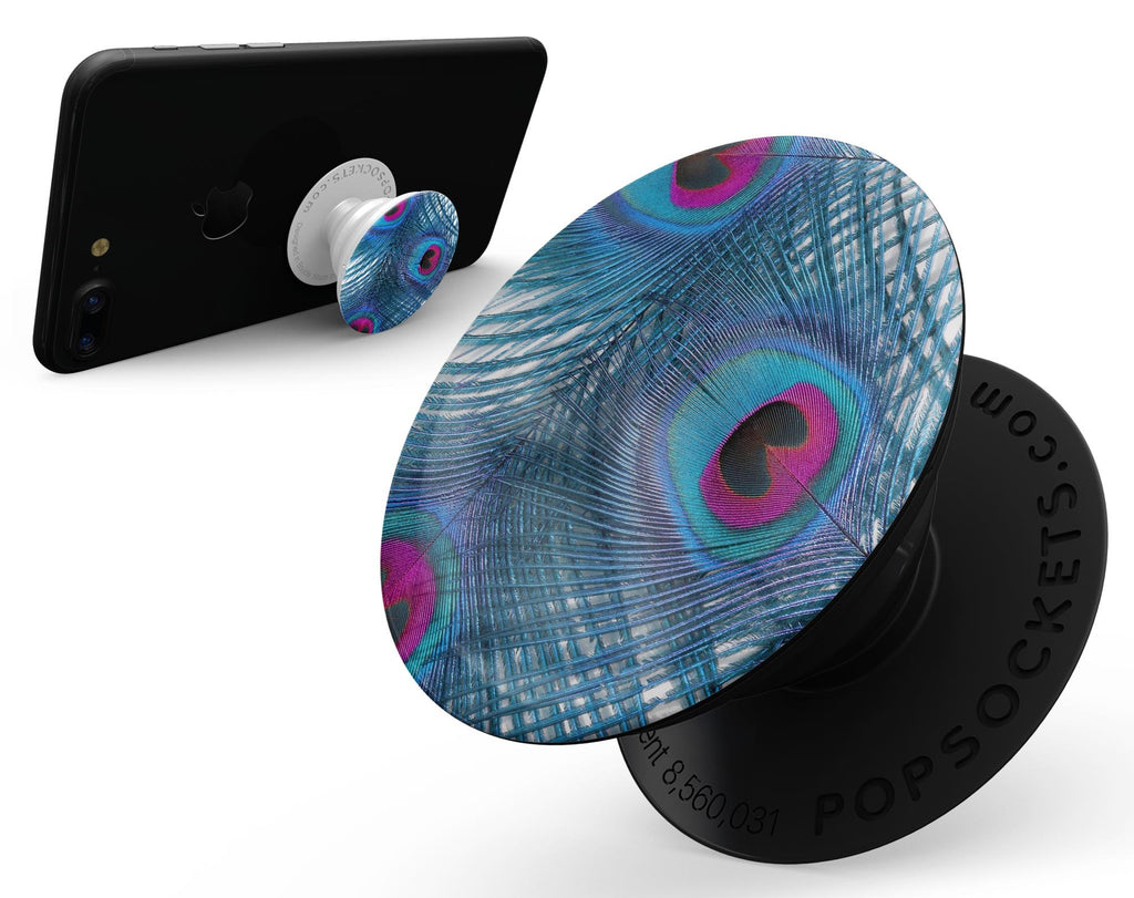 Blue Peacock - Skin Kit for PopSockets and other Smartphone Extendable