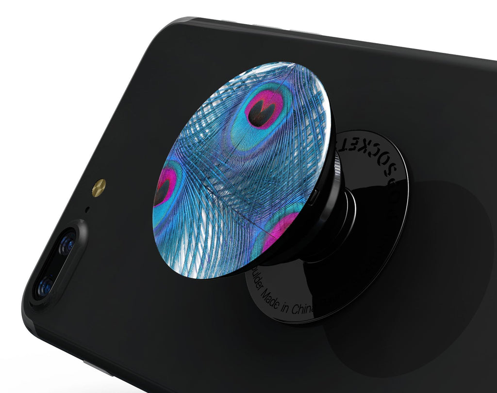 Blue Peacock - Skin Kit for PopSockets and other Smartphone Extendable