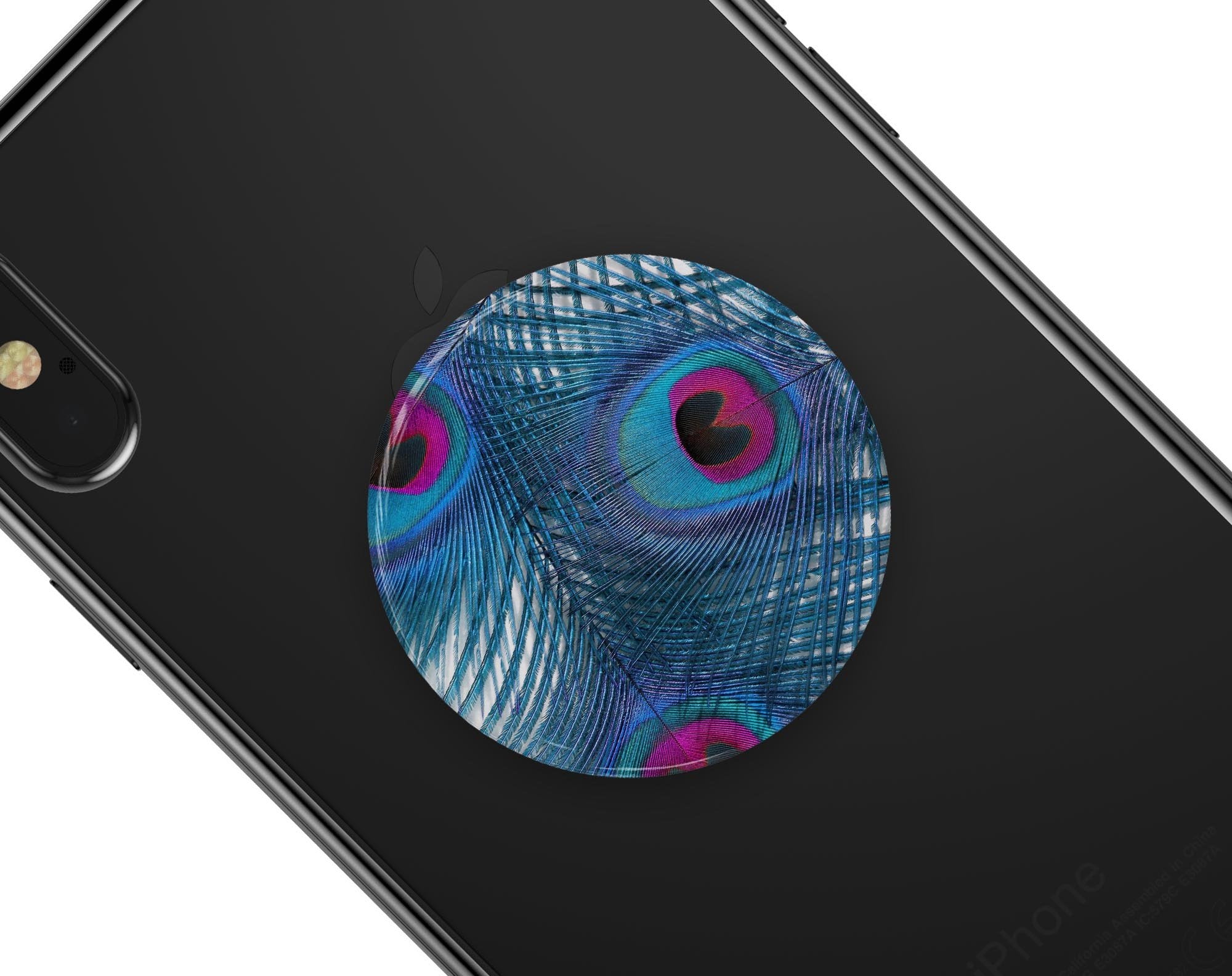 Blue Peacock - Skin Kit for PopSockets and other Smartphone Extendable