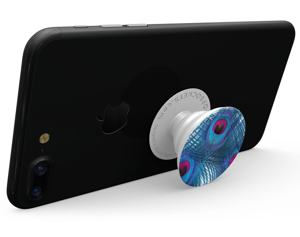 Blue Peacock - Skin Kit for PopSockets and other Smartphone Extendable
