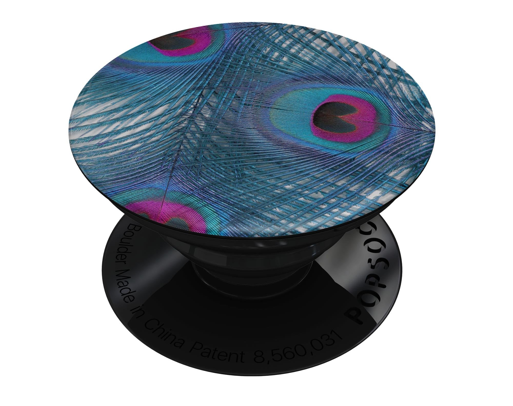 Blue Peacock - Skin Kit for PopSockets and other Smartphone Extendable