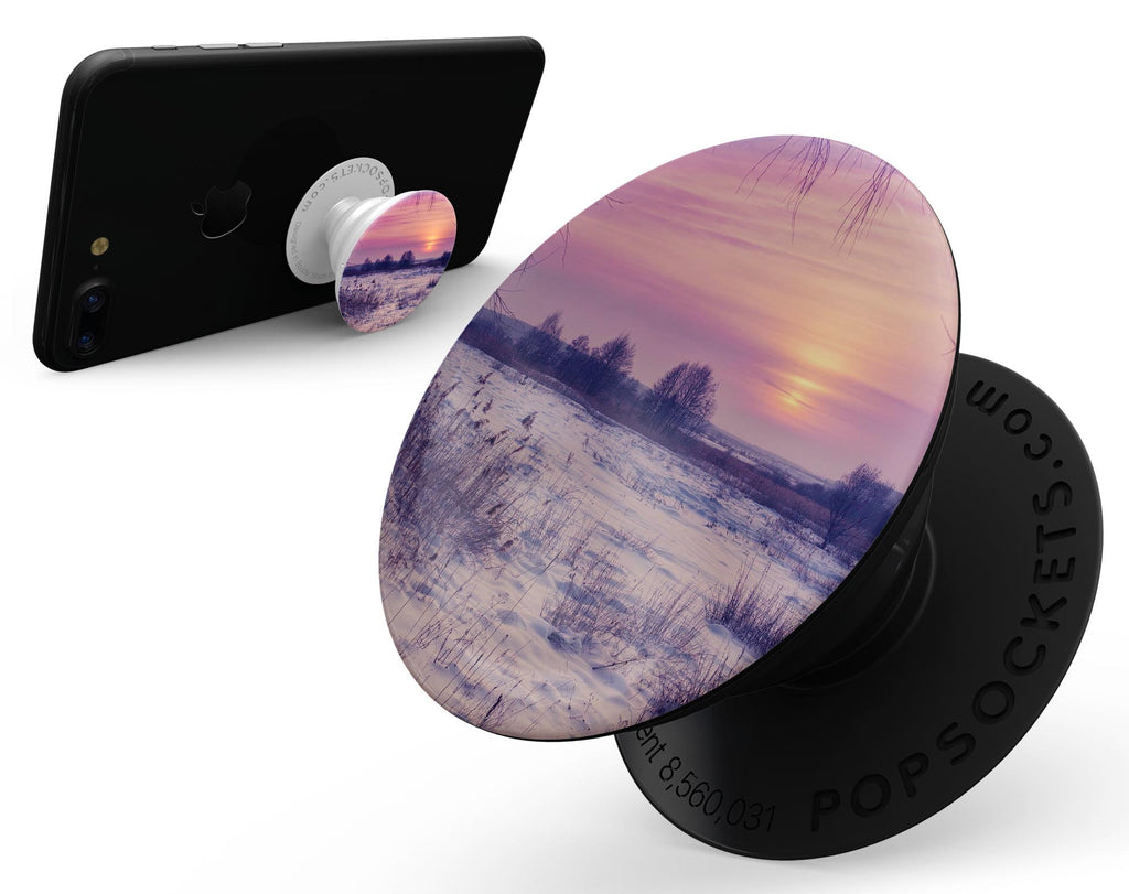 Calm Snowy Sunset - Skin Kit for PopSockets and other Smartphone