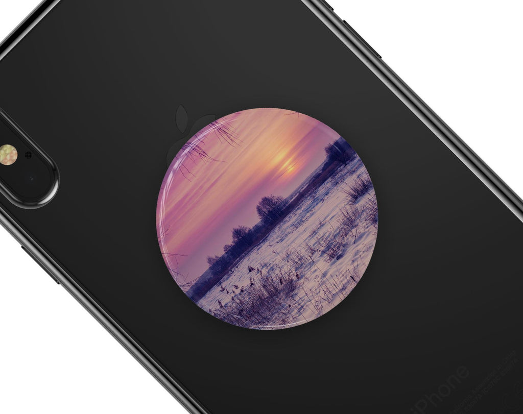 Calm Snowy Sunset - Skin Kit for PopSockets and other Smartphone