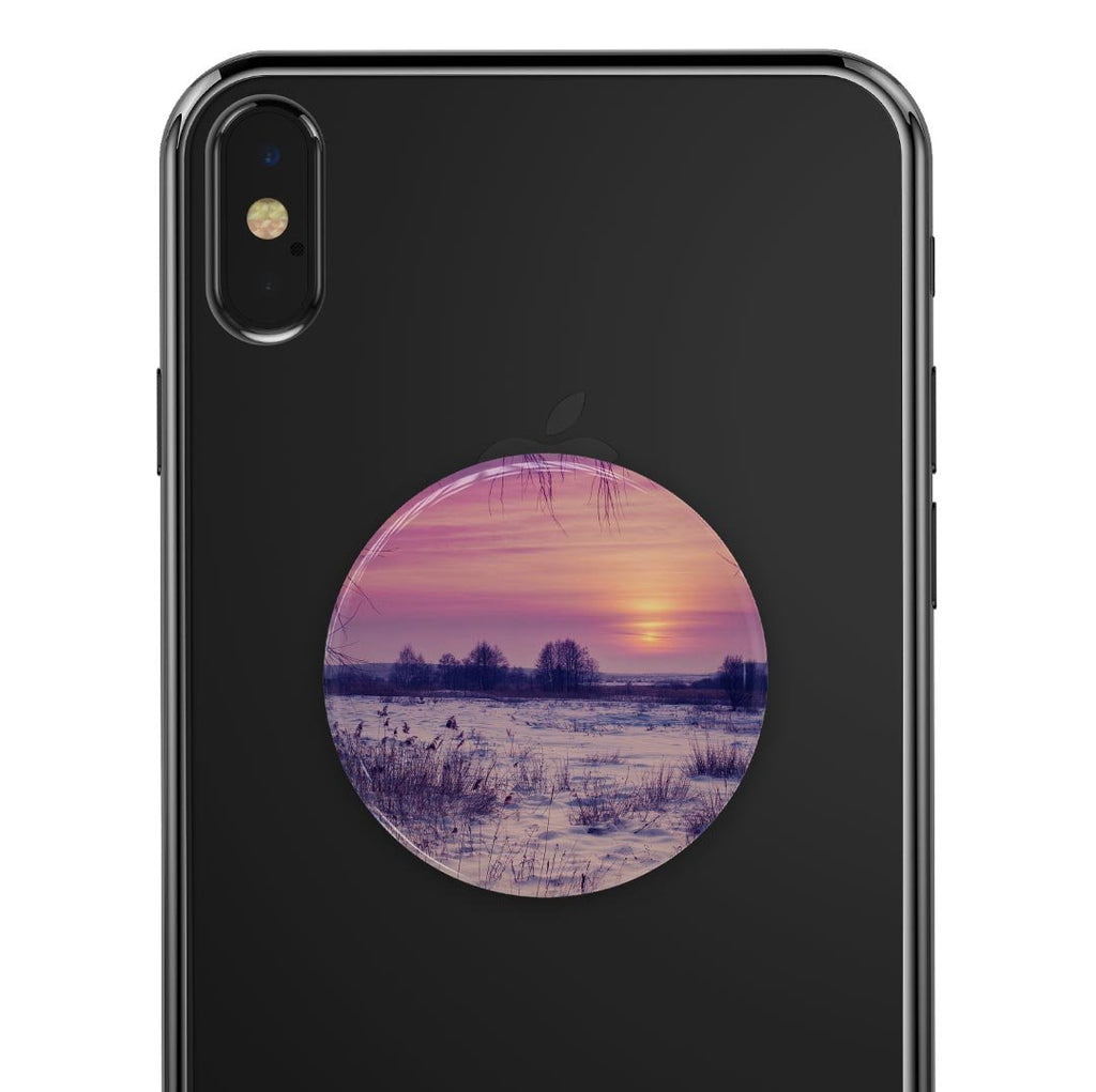 Calm Snowy Sunset - Skin Kit for PopSockets and other Smartphone