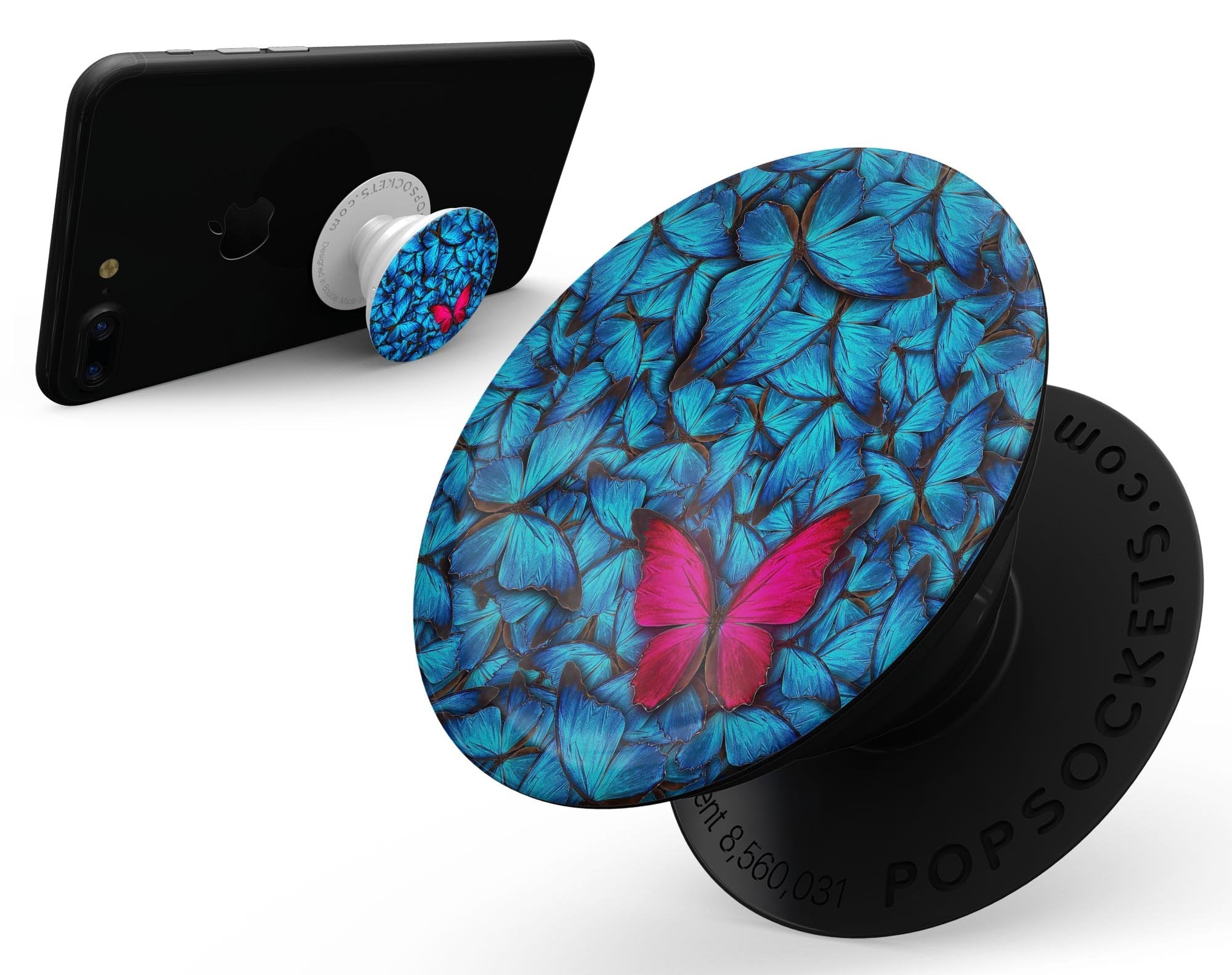 Contrasting Butterfly - Skin Kit for PopSockets and other Smartphone