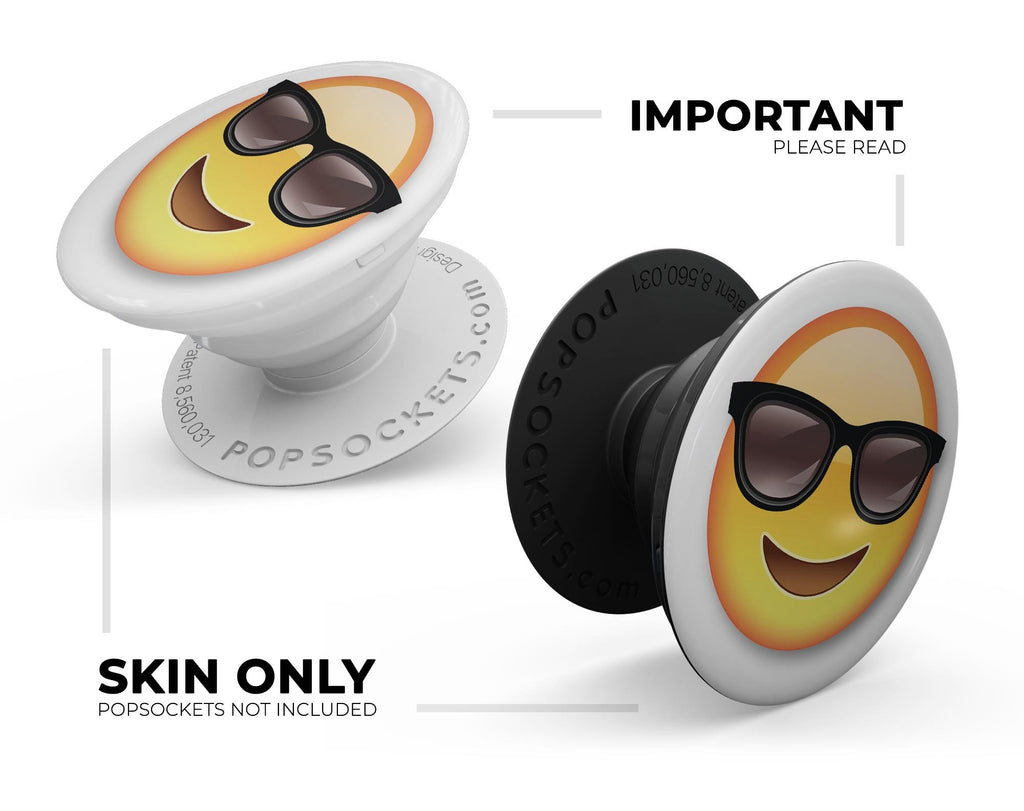 Cool Emoticon Emoji - Skin Kit for PopSockets and other Smartphone