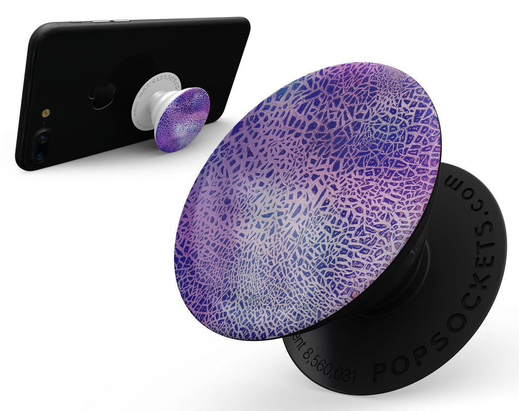 Cracked Purple Texture - Skin Kit for PopSockets and other Smartphone