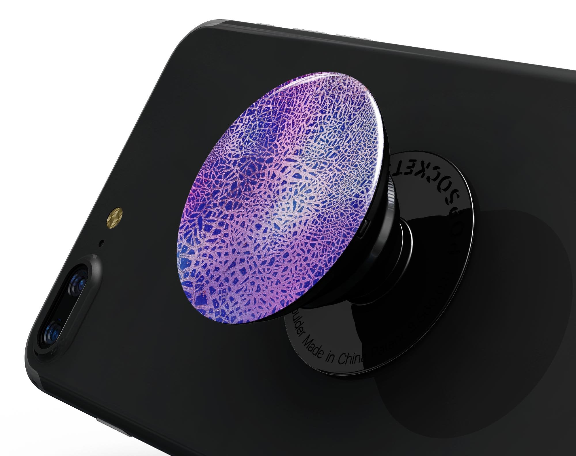 Cracked Purple Texture - Skin Kit for PopSockets and other Smartphone