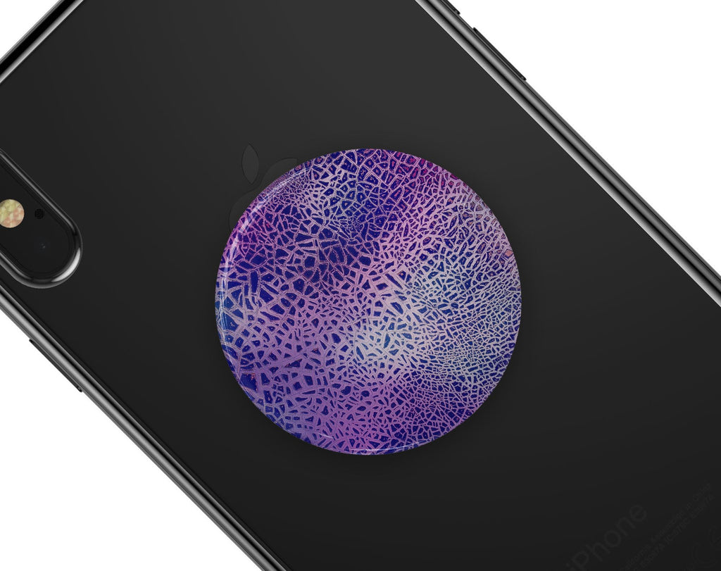 Cracked Purple Texture - Skin Kit for PopSockets and other Smartphone