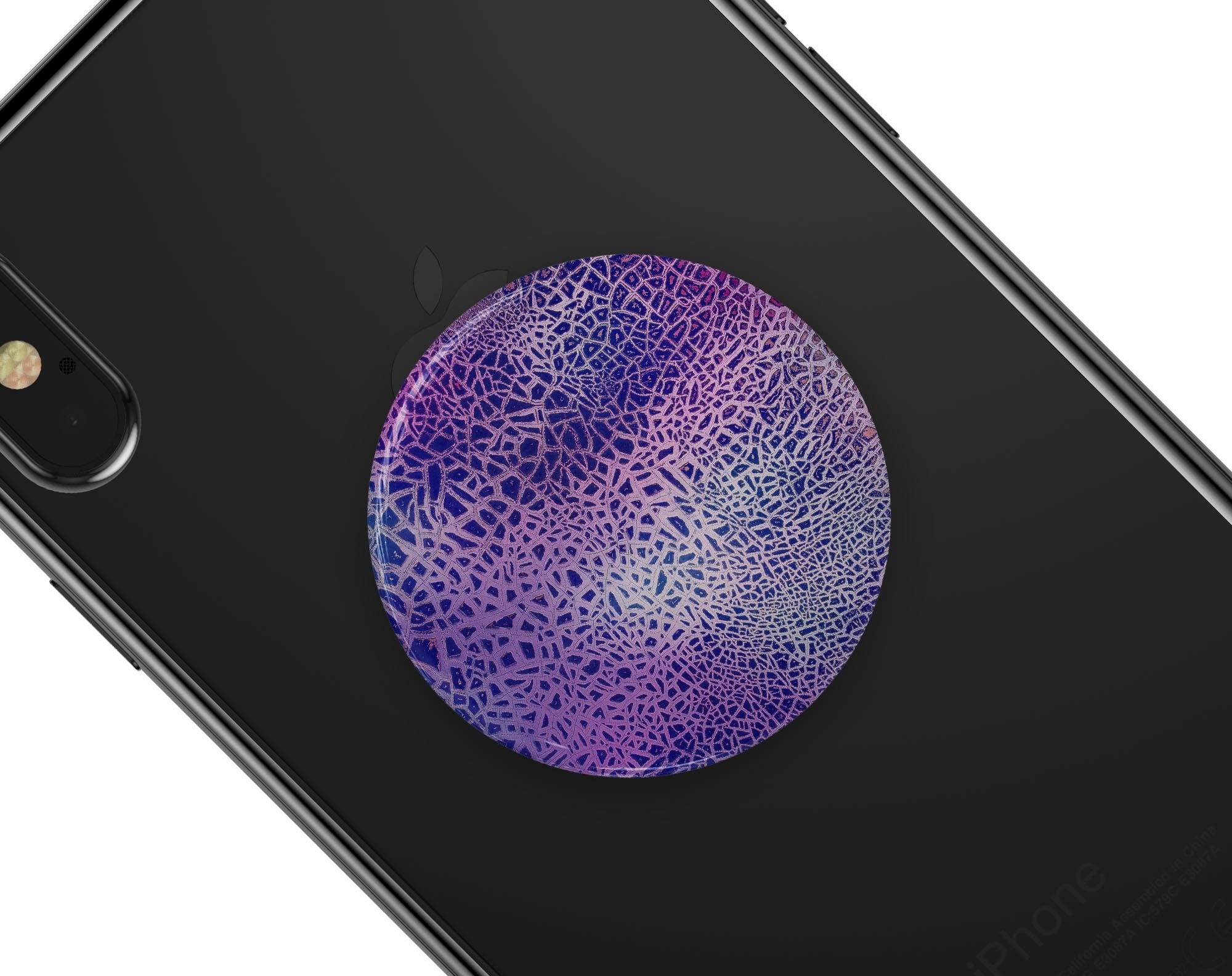 Cracked Purple Texture - Skin Kit for PopSockets and other Smartphone