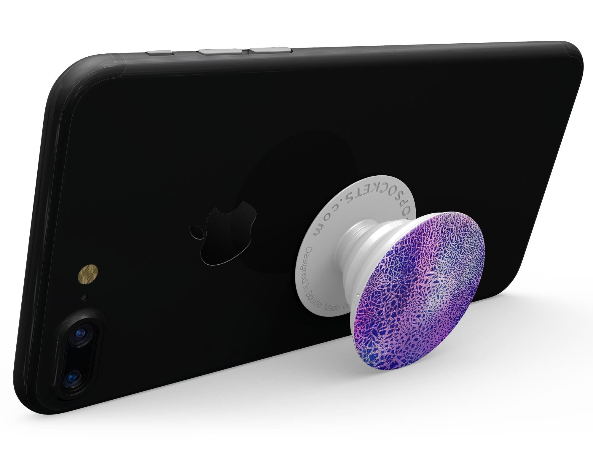 Cracked Purple Texture - Skin Kit for PopSockets and other Smartphone