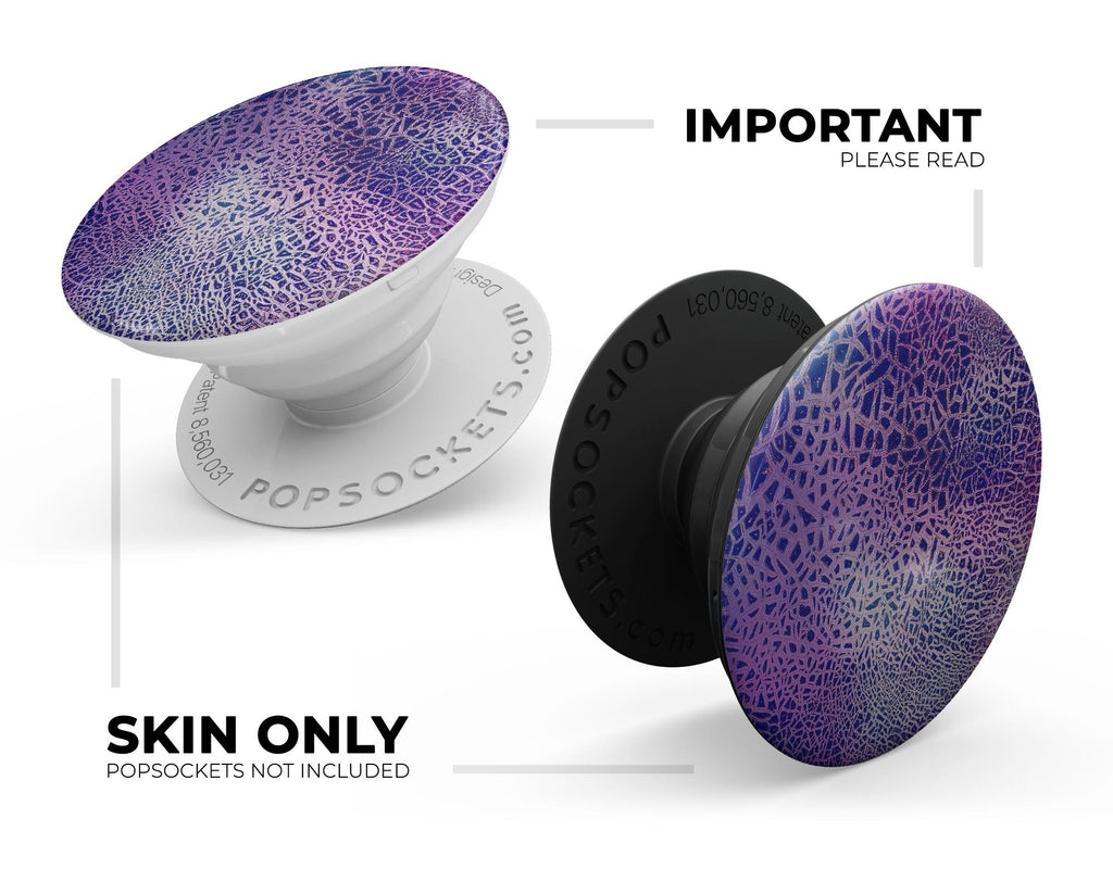 Cracked Purple Texture - Skin Kit for PopSockets and other Smartphone