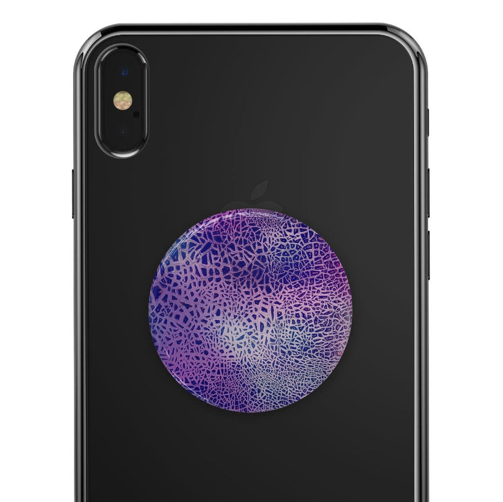 Cracked Purple Texture - Skin Kit for PopSockets and other Smartphone