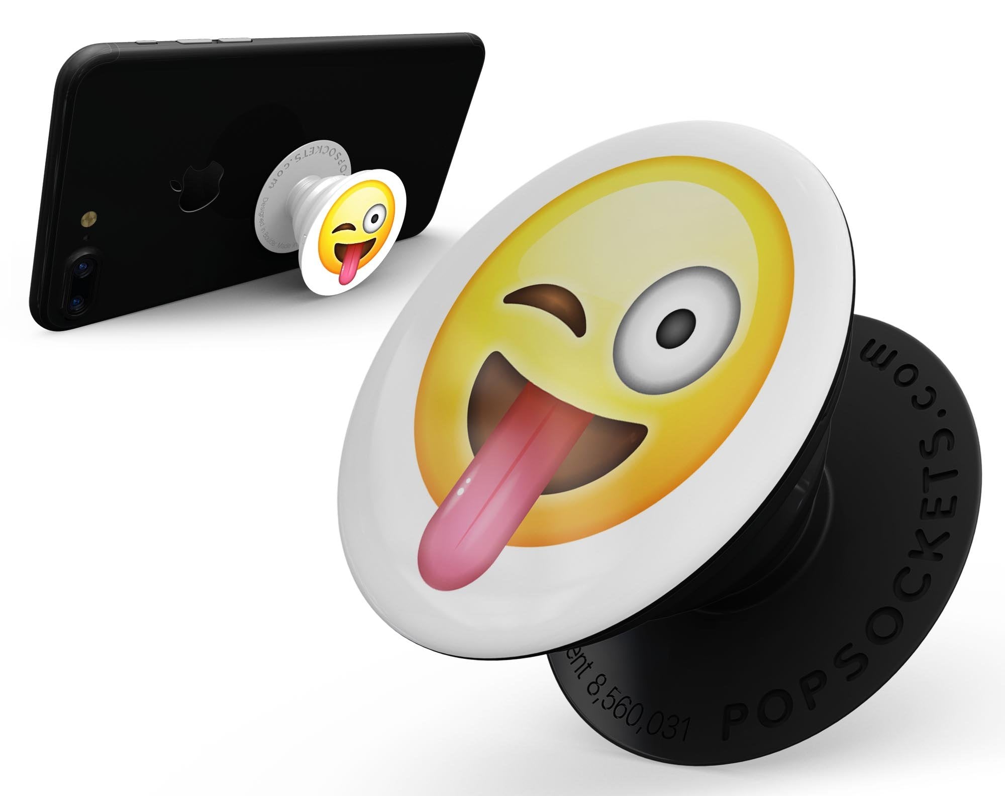 Crazy Emoticon Emoji - Skin Kit for PopSockets and other Smartphone