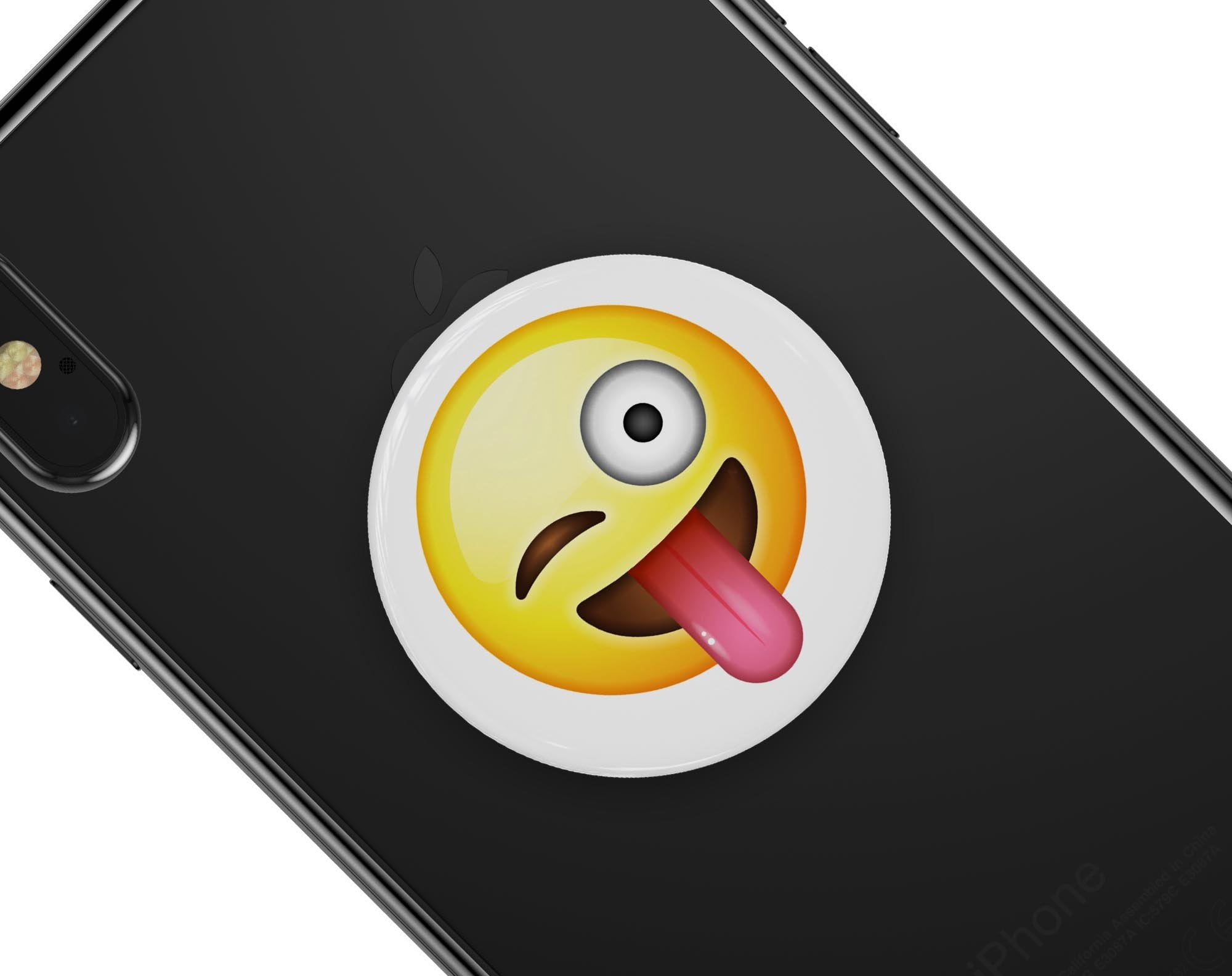 Crazy Emoticon Emoji - Skin Kit for PopSockets and other Smartphone