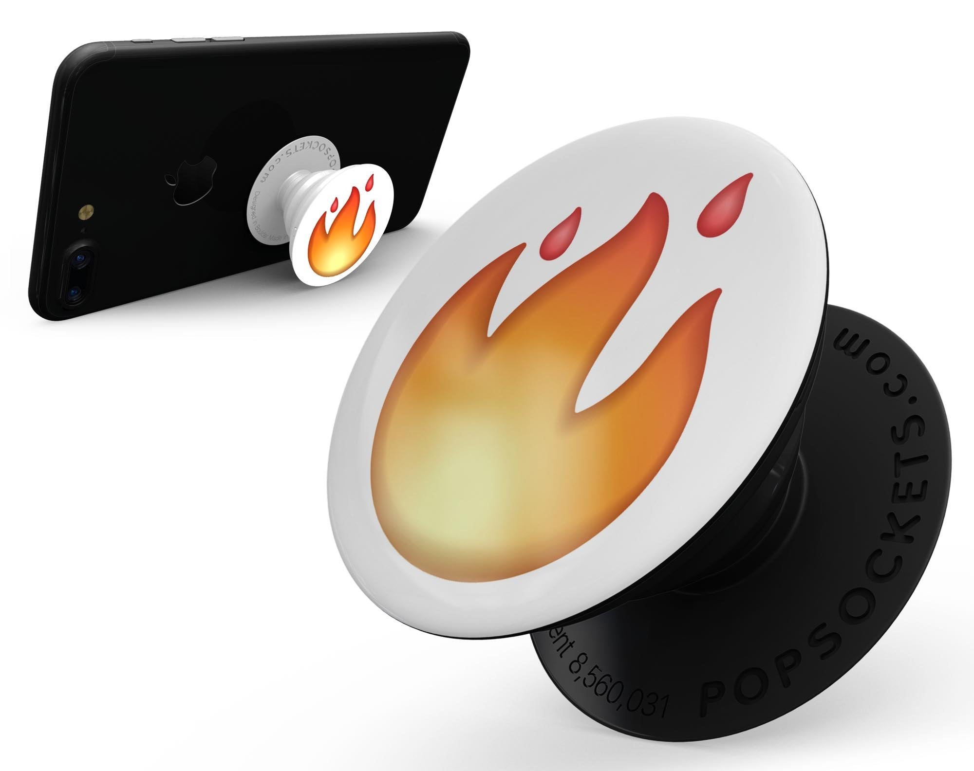 FIre Hot Emoticon Emoji - Skin Kit for PopSockets and other Smartphone
