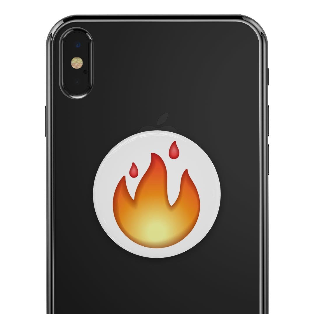 FIre Hot Emoticon Emoji - Skin Kit for PopSockets and other Smartphone