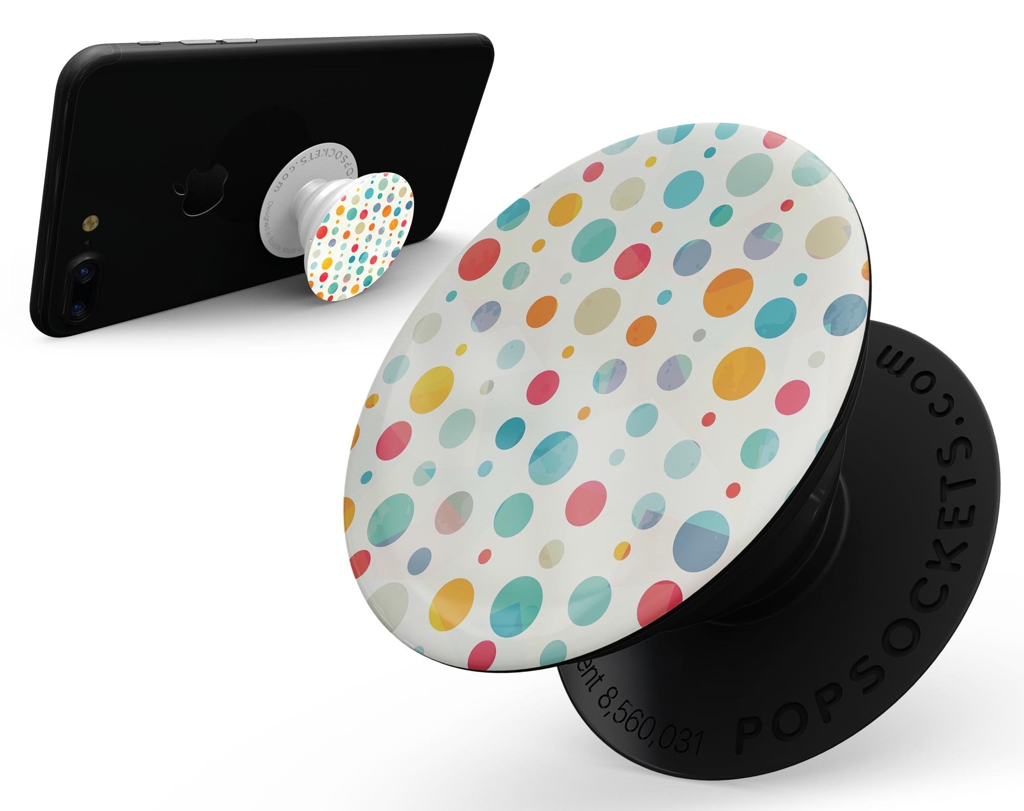 Fun Polka Pattern - Skin Kit for PopSockets and other Smartphone