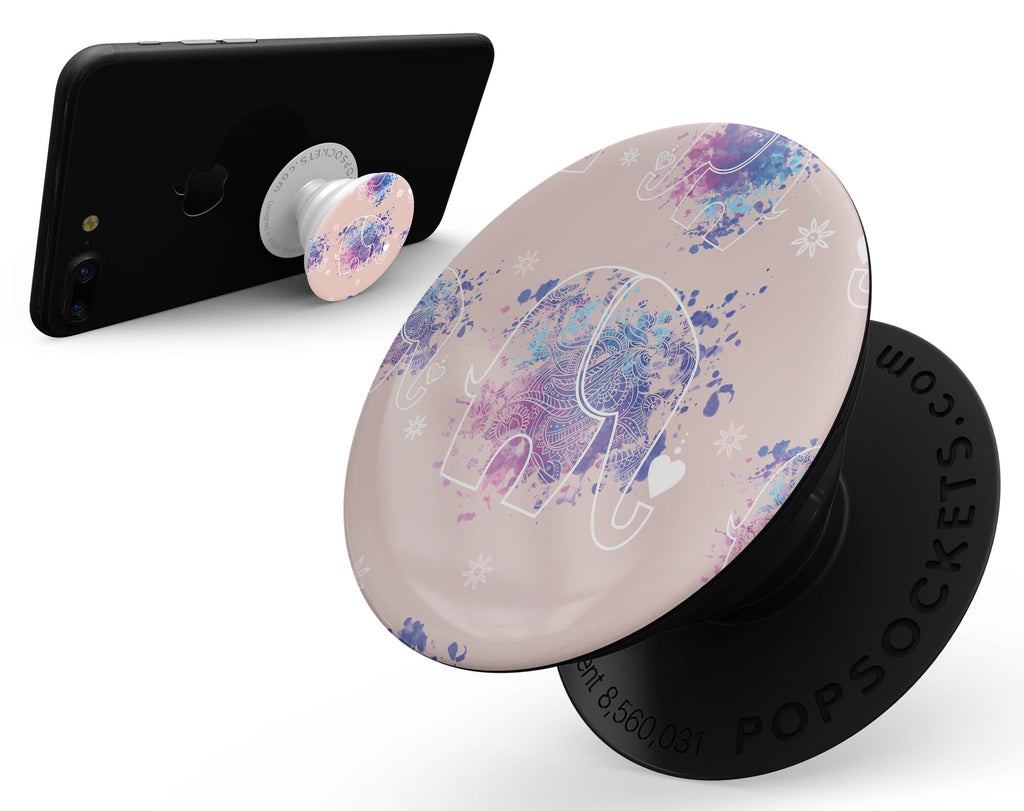 Fun Sacred Elephants - Skin Kit for PopSockets and other Smartphone