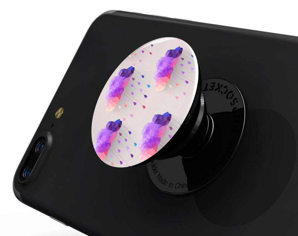 Geometric Rain Clouds - Skin Kit for PopSockets and other Smartphone