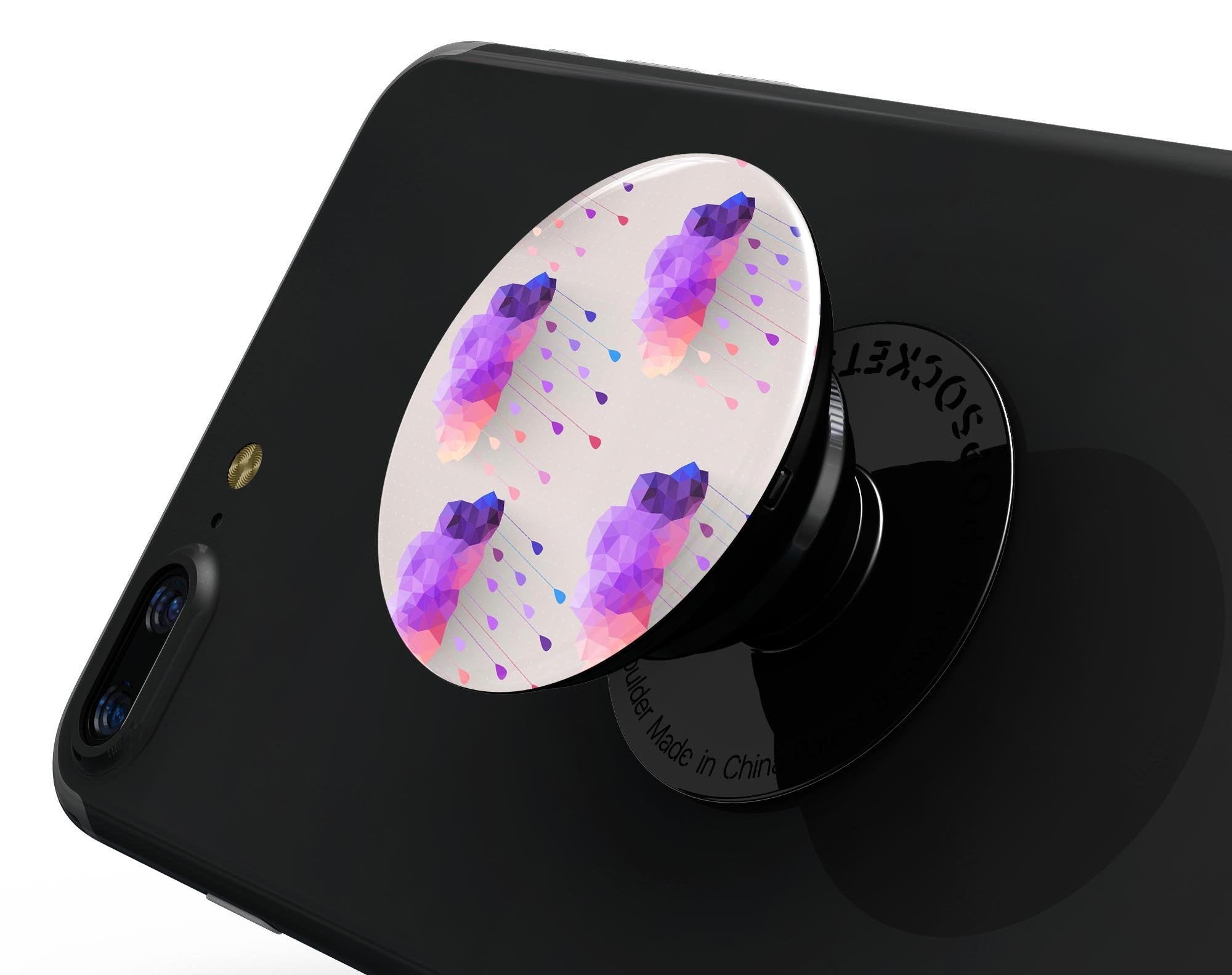 Geometric Rain Clouds - Skin Kit for PopSockets and other Smartphone