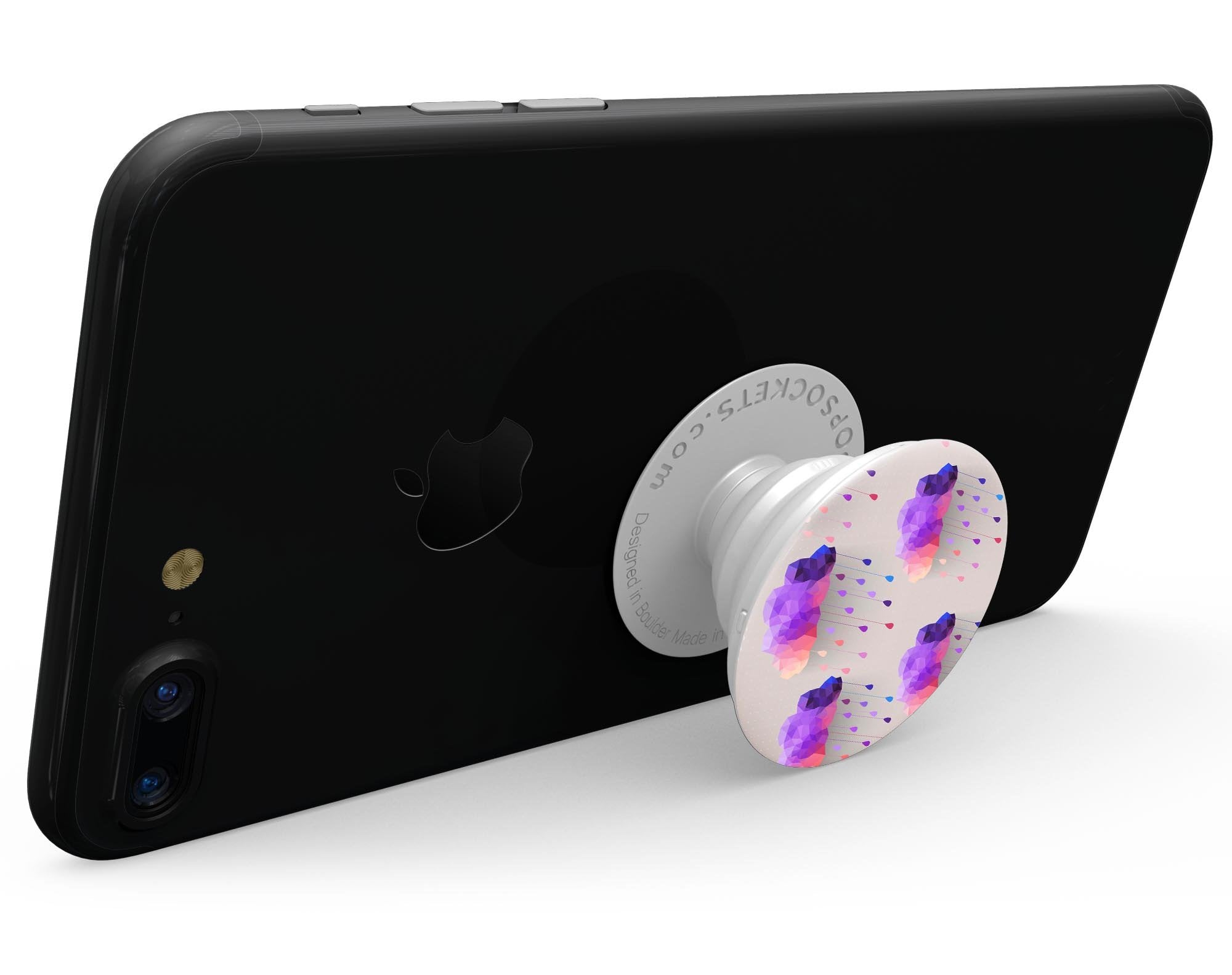 Geometric Rain Clouds - Skin Kit for PopSockets and other Smartphone
