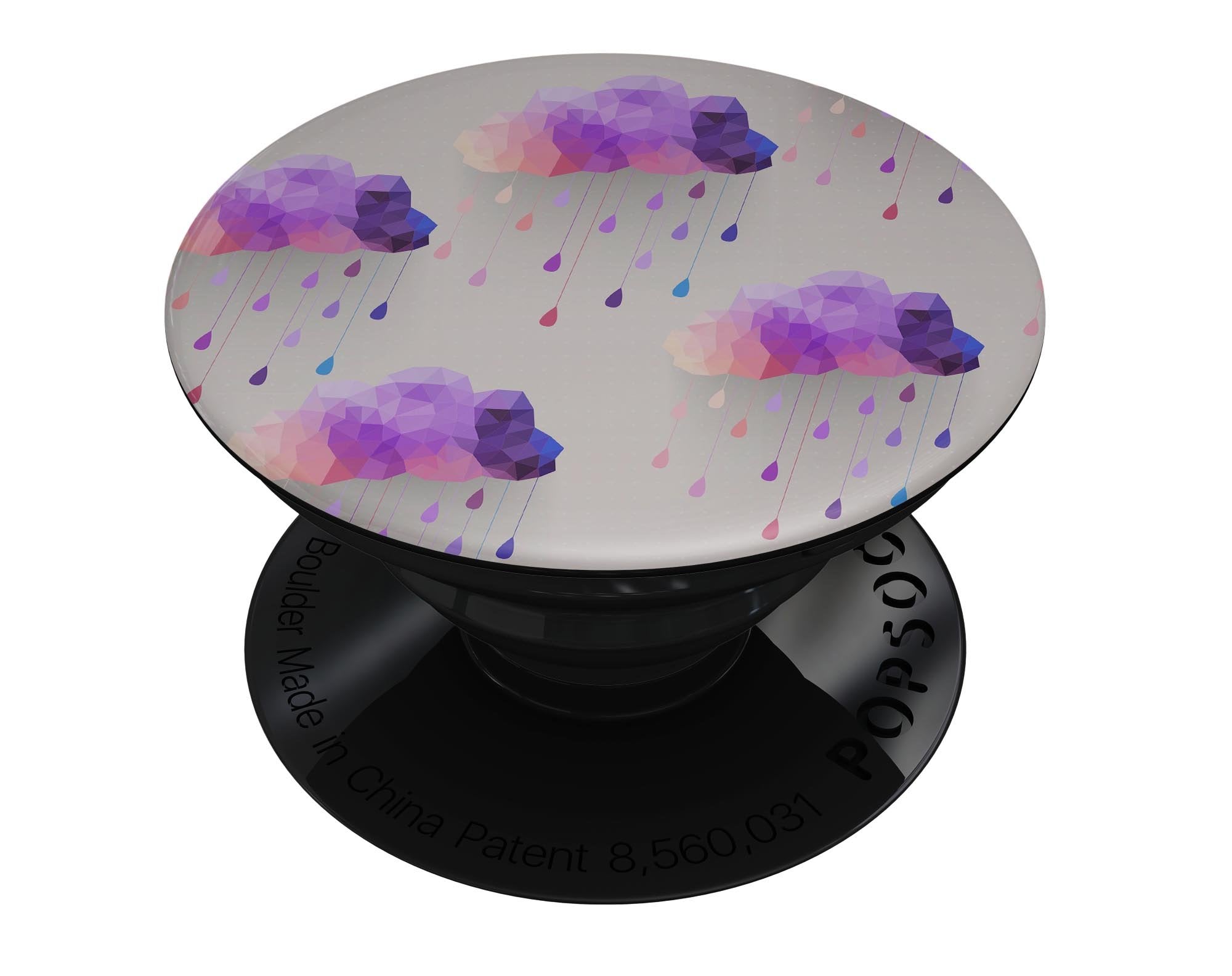 Geometric Rain Clouds - Skin Kit for PopSockets and other Smartphone