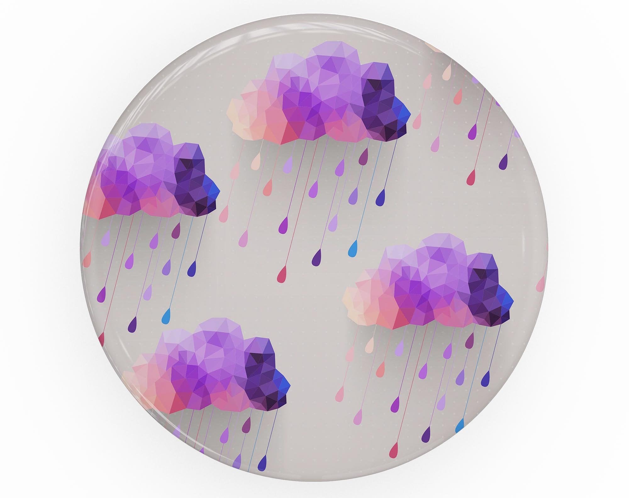 Geometric Rain Clouds - Skin Kit for PopSockets and other Smartphone