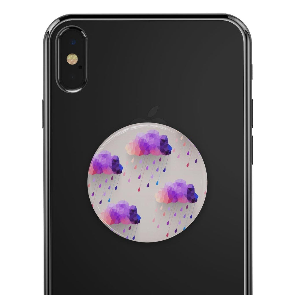 Geometric Rain Clouds - Skin Kit for PopSockets and other Smartphone