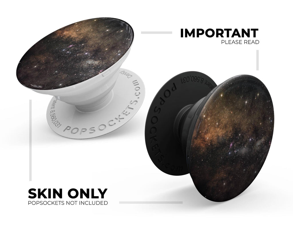 Gold Aura Space - Skin Kit for PopSockets and other Smartphone