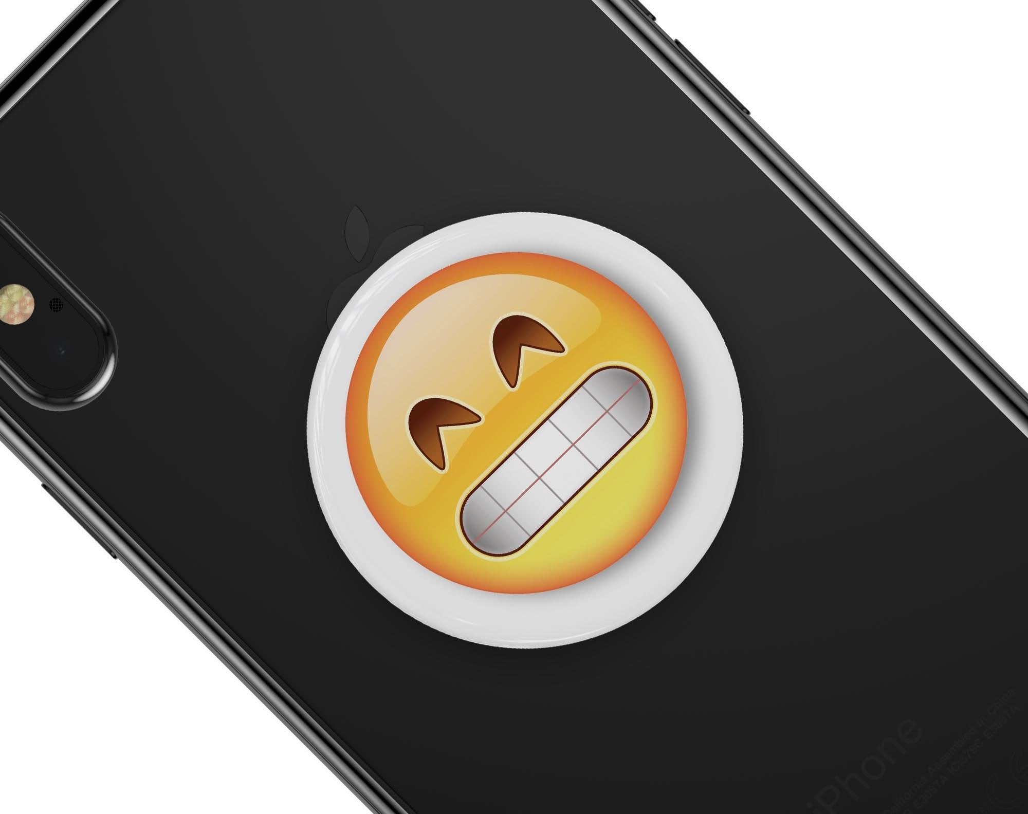 Grin Emoticon Emoji - Skin Kit for PopSockets and other Smartphone