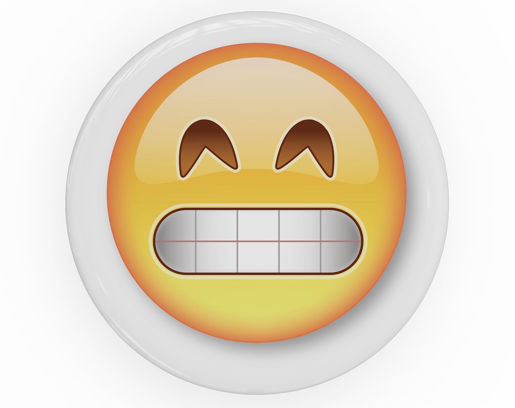 Grin Emoticon Emoji - Skin Kit for PopSockets and other Smartphone