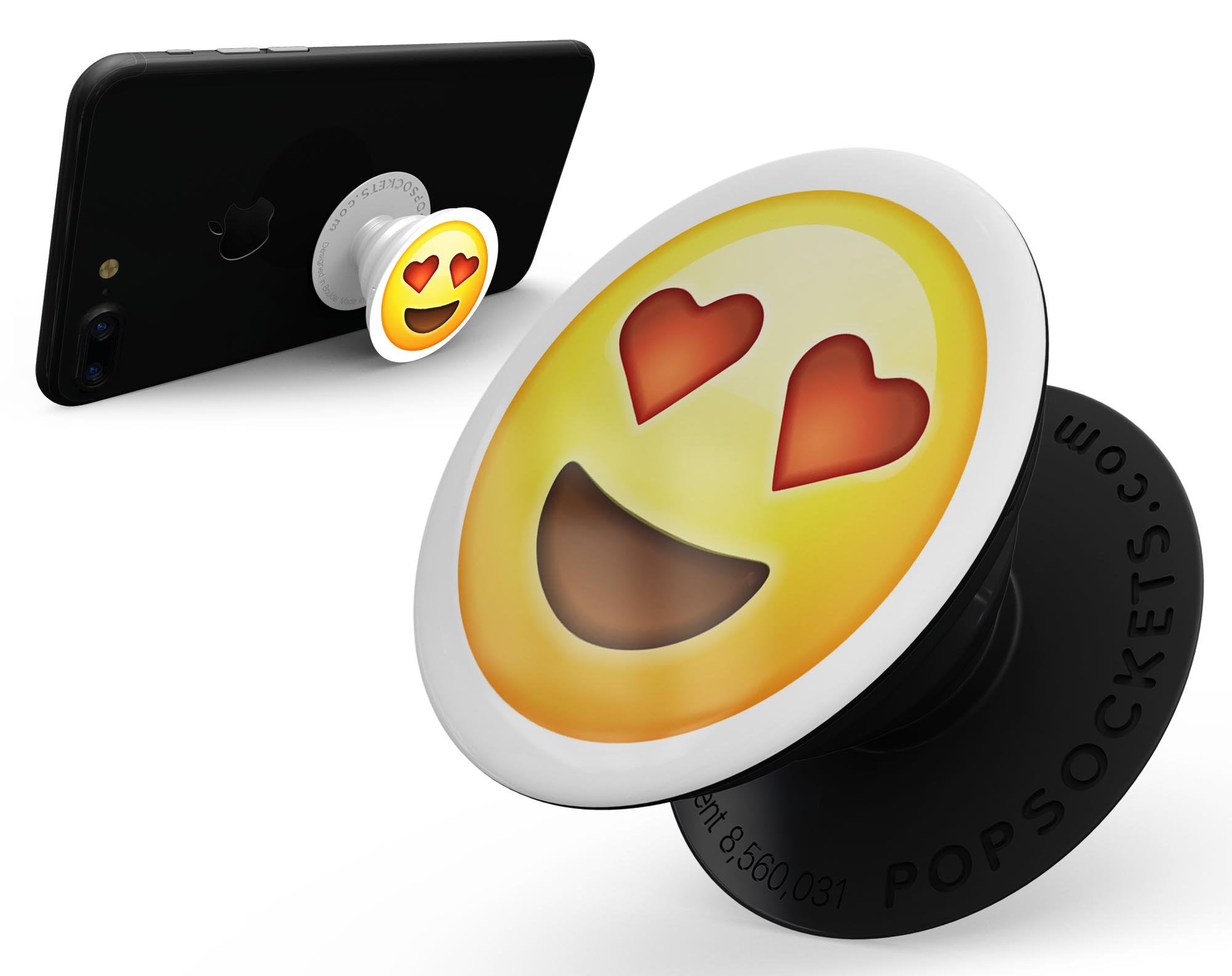 In Love Emoticon Emoji - Skin Kit for PopSockets and other Smartphone
