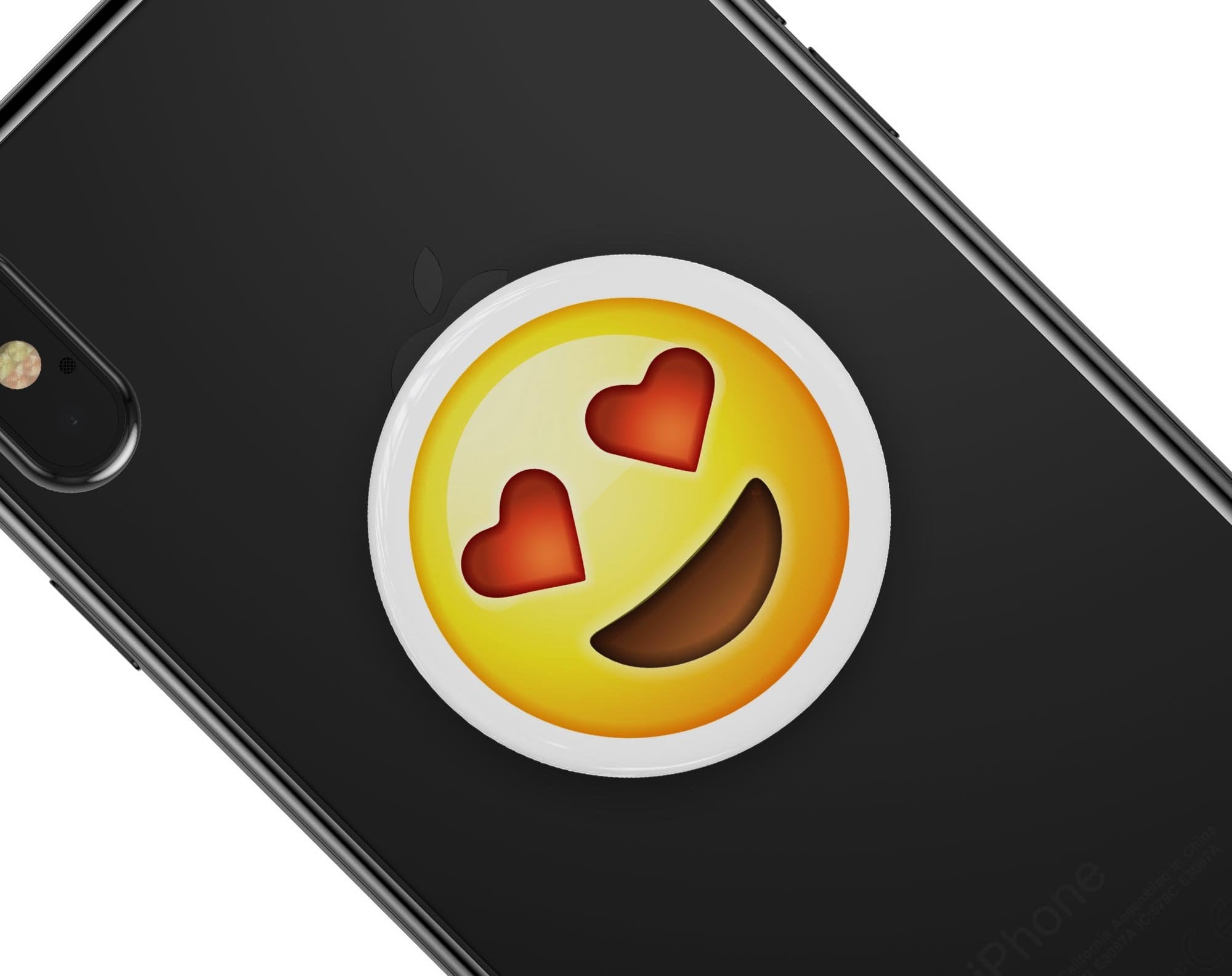In Love Emoticon Emoji - Skin Kit for PopSockets and other Smartphone